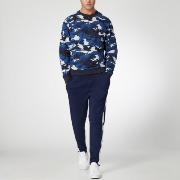 The Kooples X Sport Blue Camouflage Crew Sweatshirt | Size L - Picture 14 of 16